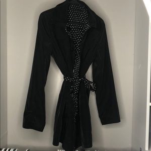 Reversible trench rain jacket